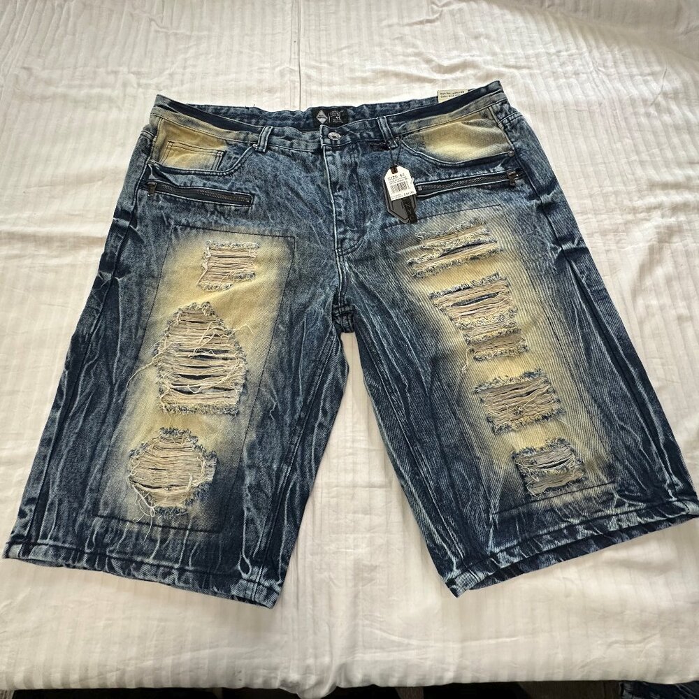 🍎🍎🍎  NWT ROAD NARROWS MENS JEANS DISTRESSED SHORTS SIZE 44 🍎🍎🍎